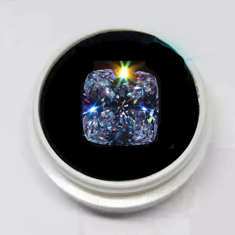 Hochwertige Natürliche Weiße Saphire 12x12mm 14,0 Karat Funkelnder Quadratischer Schliff Lose Edelsteine für Sammler und Schmuckherstellung Image
