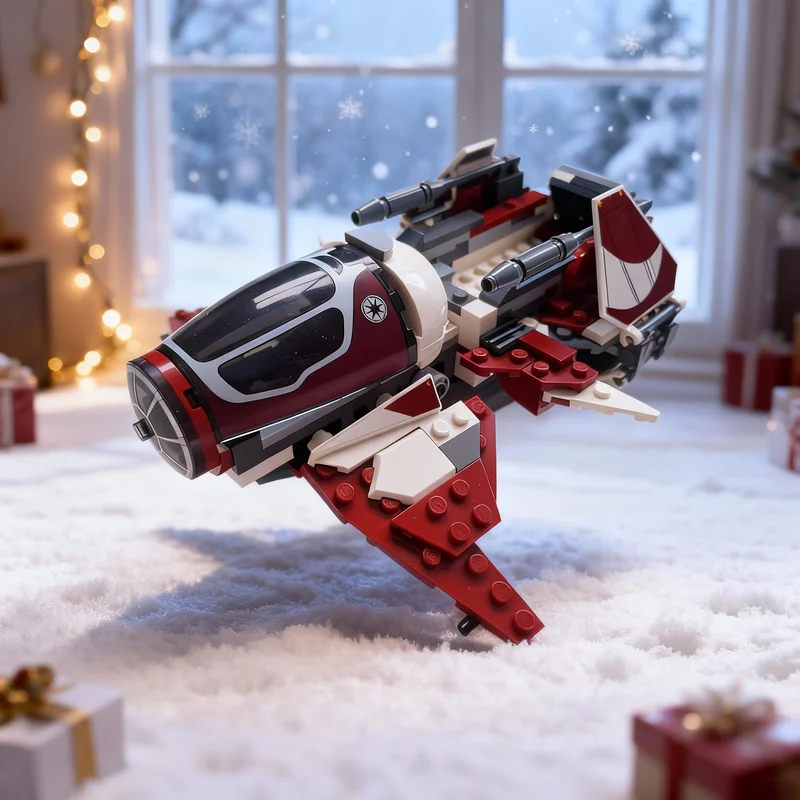 263-teiliges MOC Star Battle Niedrigflug-Transportmodell Bausteine Konstruktionsspielzeug Weihnachtsgeschenk DIY Kreative Idee Image