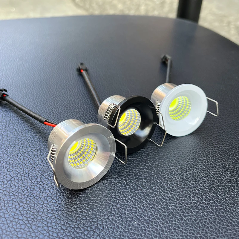1/4 Stück Einbau-3-W-LED-Schrank-Mini-Spot-Licht 110 V 220 V Downlight-Schmuckshow inklusive Treiber für LEDs-Deckenleuchte