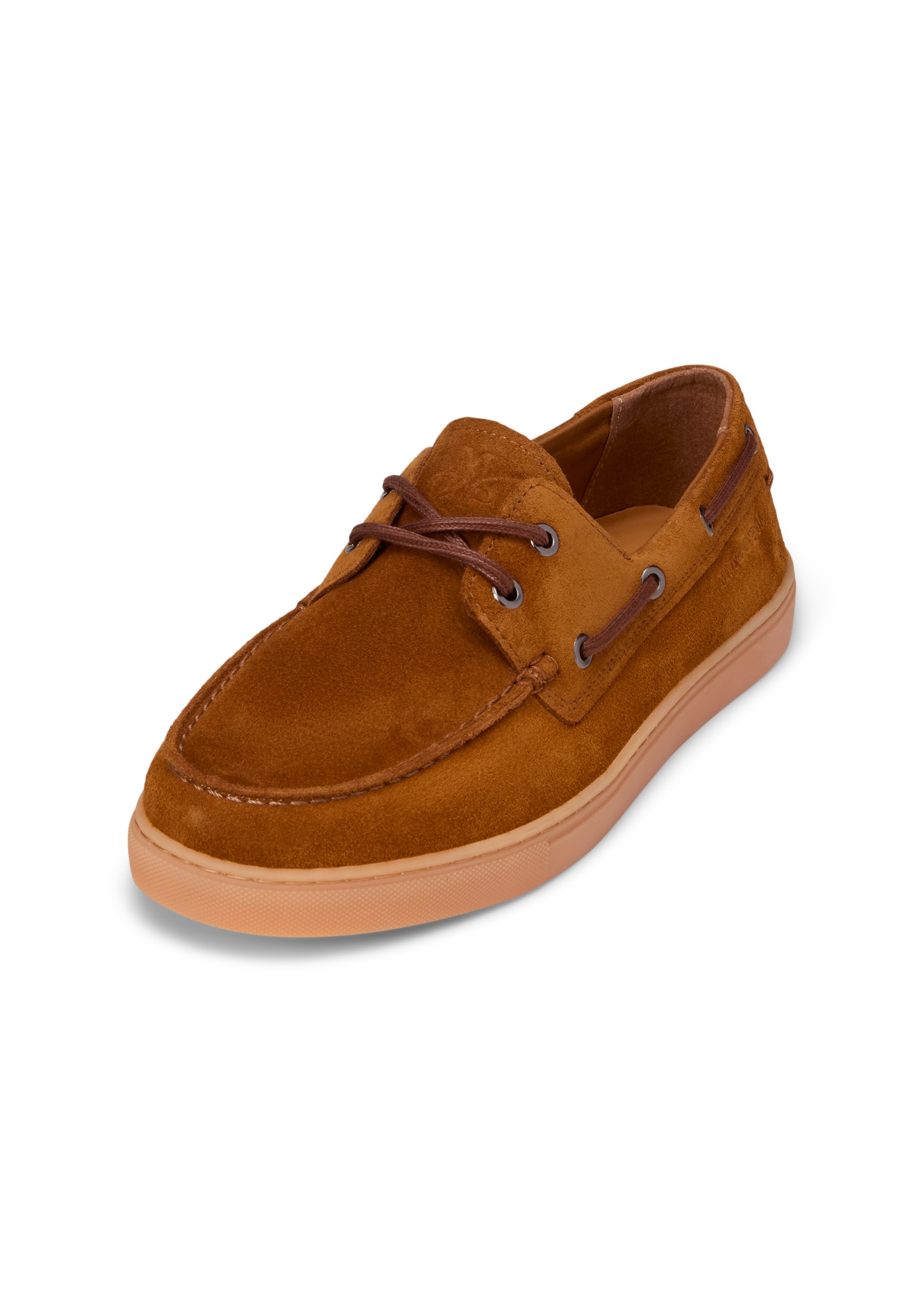 Mokassin MARC O'POLO "aus Veloursleder", Herren, Gr. 41, cognac, Obermaterial: 100% Leder (Rind), unifarben, Schuhe Mokassin
