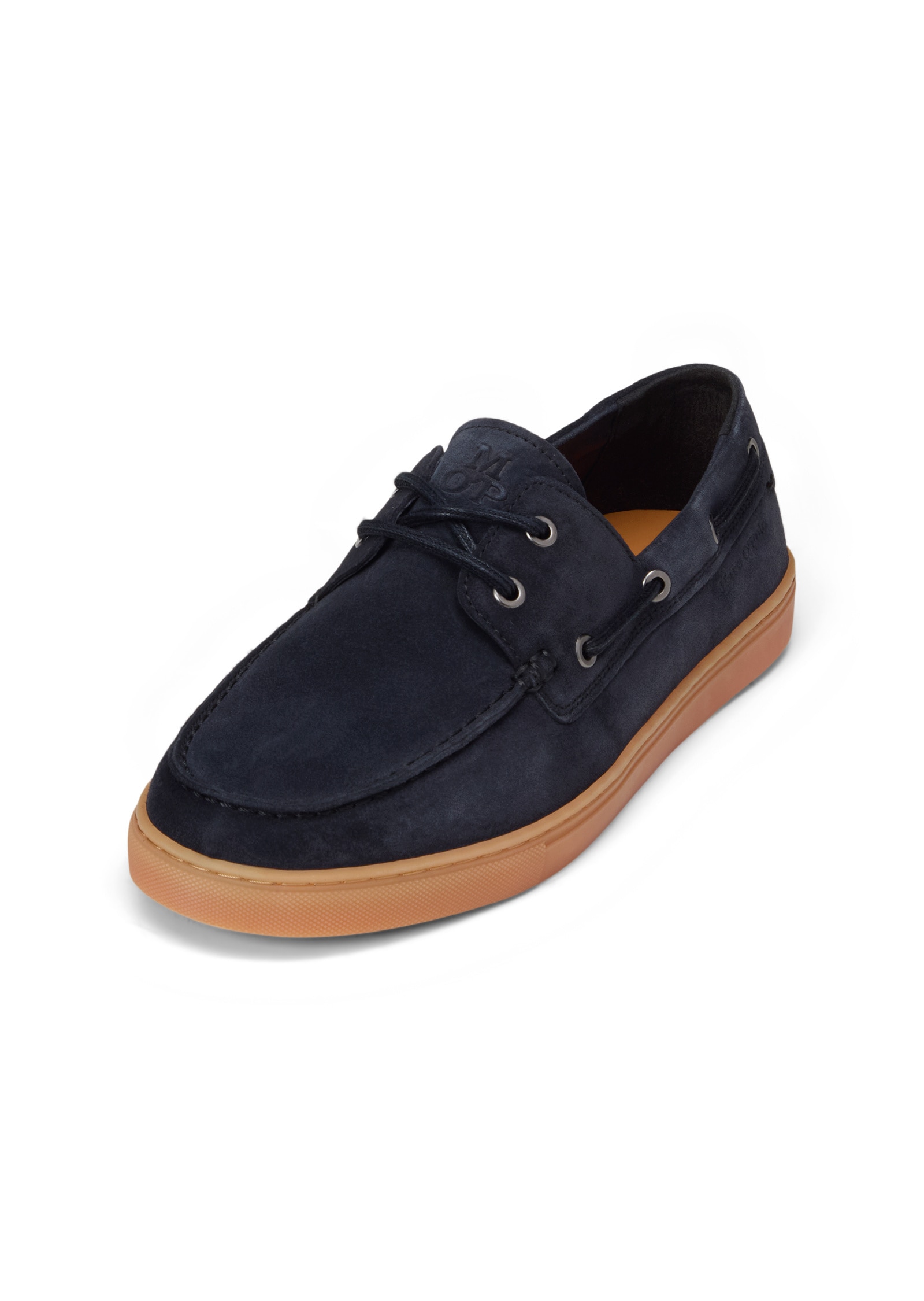 Mokassin MARC O'POLO "aus Veloursleder", Herren, Gr. 44, schwarz navy, Schuhe Mokassin