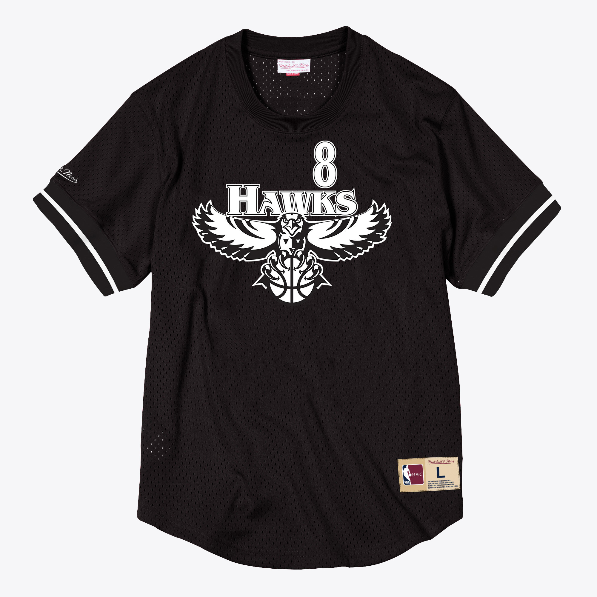"Atlanta Hawks Mitchell & Ness Mesh-Rundhalsausschnitt (Name und Nummer) (Steve Smith)" Image