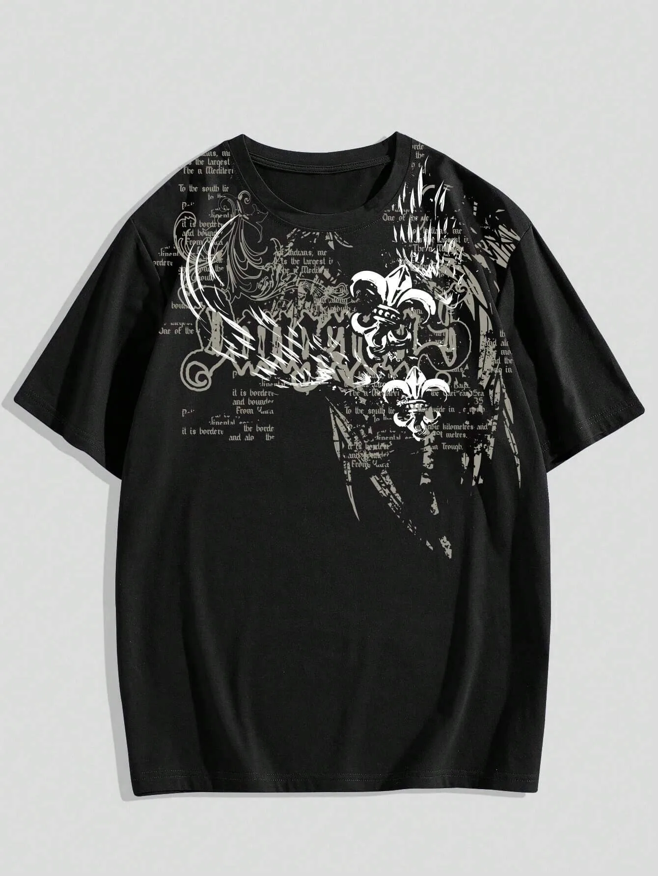 Das neue Herren-T-Shirt für den Sommer 2025, verfügt über einen lässigen, modischen, bequemen und atmungsaktiven 3D-Musterdruck Image