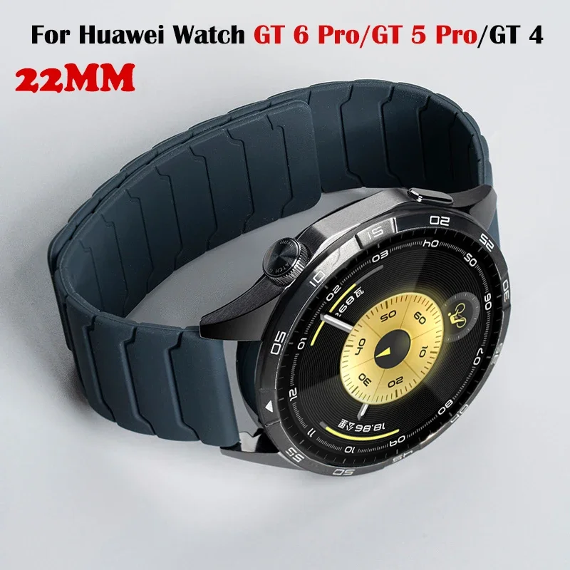 20mm 22mm Magnetische Silikon Armband Für Huawei Uhr GT 6 Pro/GT5Pro GT6 5 4 3 2 42mm 46mm Armband Für Huawei Uhr 5/4/3Pro Band Image