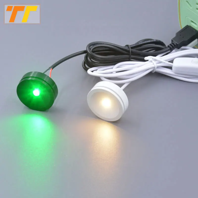 USB 5V Led Spot Licht Oberfläche Montiert 3W Schrank Vitrine Zähler Schmuck display Lampe hause DC5V Decke mini Scheinwerfer Image