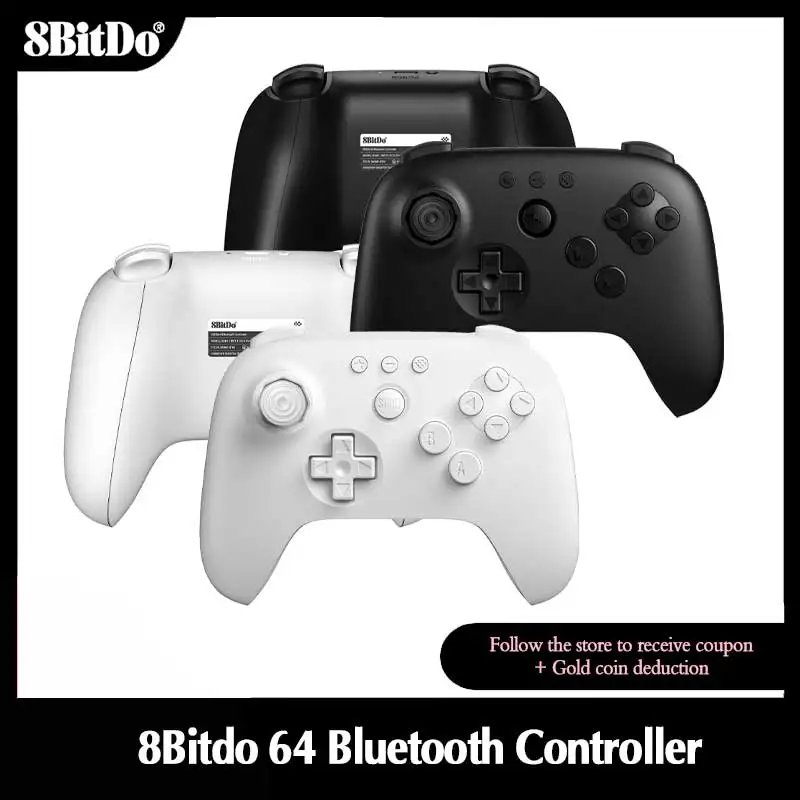 8BitDo N64 Bluetooth-Controller für analoges 3D, Nintendo Switch, Switch 2, Gaming-Joystick-Gamepad für Windows und Android Image