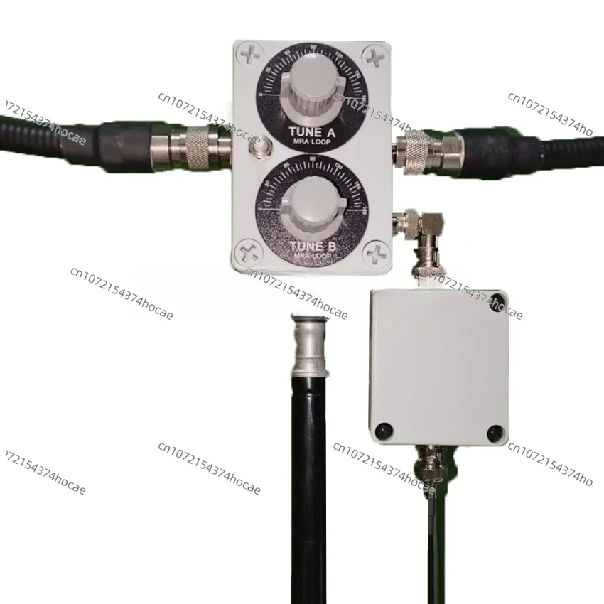 20 W Kurzwellen-Radioantenne, geräuscharm, 5–30 MHz, SWR-Kurzwellen-Radioantenne für HF-Transceiver, verstellbare kleine SWR-Loop-Antenne Image