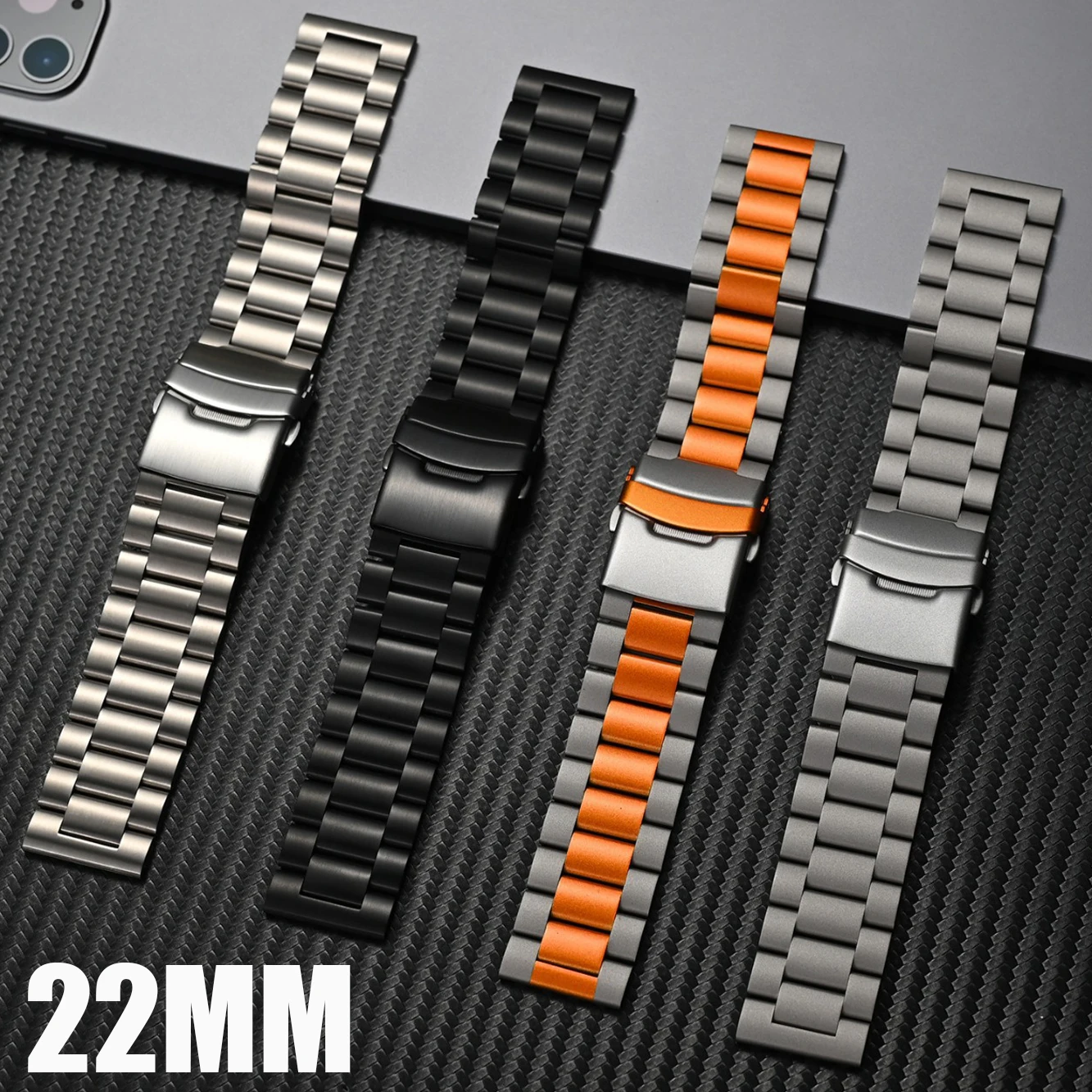 22 mm Edelstahlband für Xiaomi Watch S4 S3 S2 S1 Active S1Pro Armband Metallarmband für Xiaomi Mi Watch Color 2 Watch 2 Pro Image