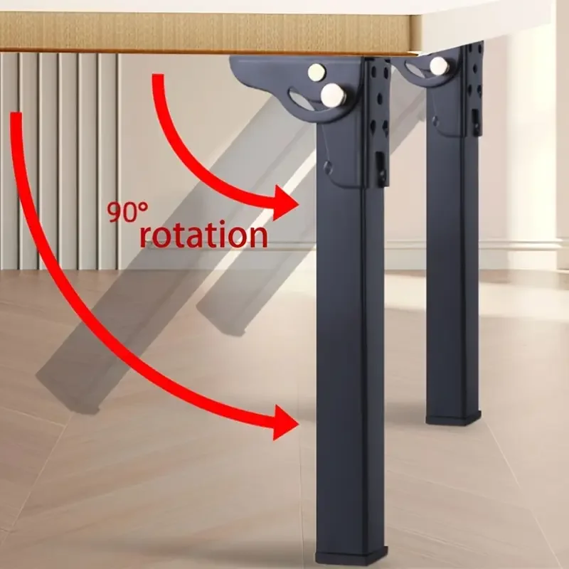 1 Stück robuste Haarnadel-Tischbeine aus Metall 90 ° Klappbarer Laptop-Tisch, Couchtisch, Ersatzbeine für Bett, Schrank, Kleiderschrank, Couch Image