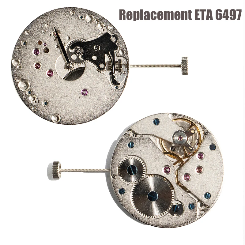 Hochpräzises 17-Juwelen-Uhrwerk als Ersatz für ETA 6497, 9H Kleine Sekunde, Modifikationsmechanismus-Teile für Herrenuhren Image