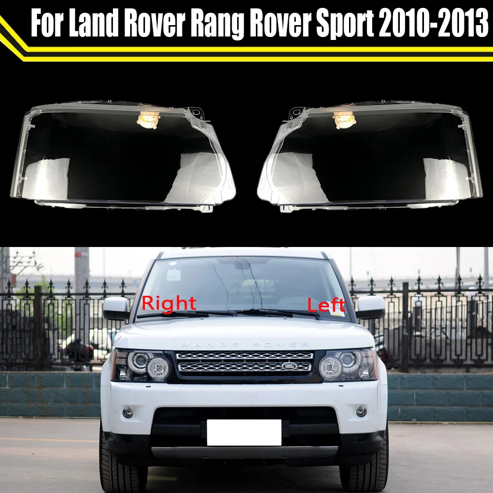 Auto Licht Kappen Für Land Rover Range Rover Sport 2010 2011 2012 2013 Auto Scheinwerfer Abdeckung Transparent Lampenschirm Glas Objektiv Shell Image