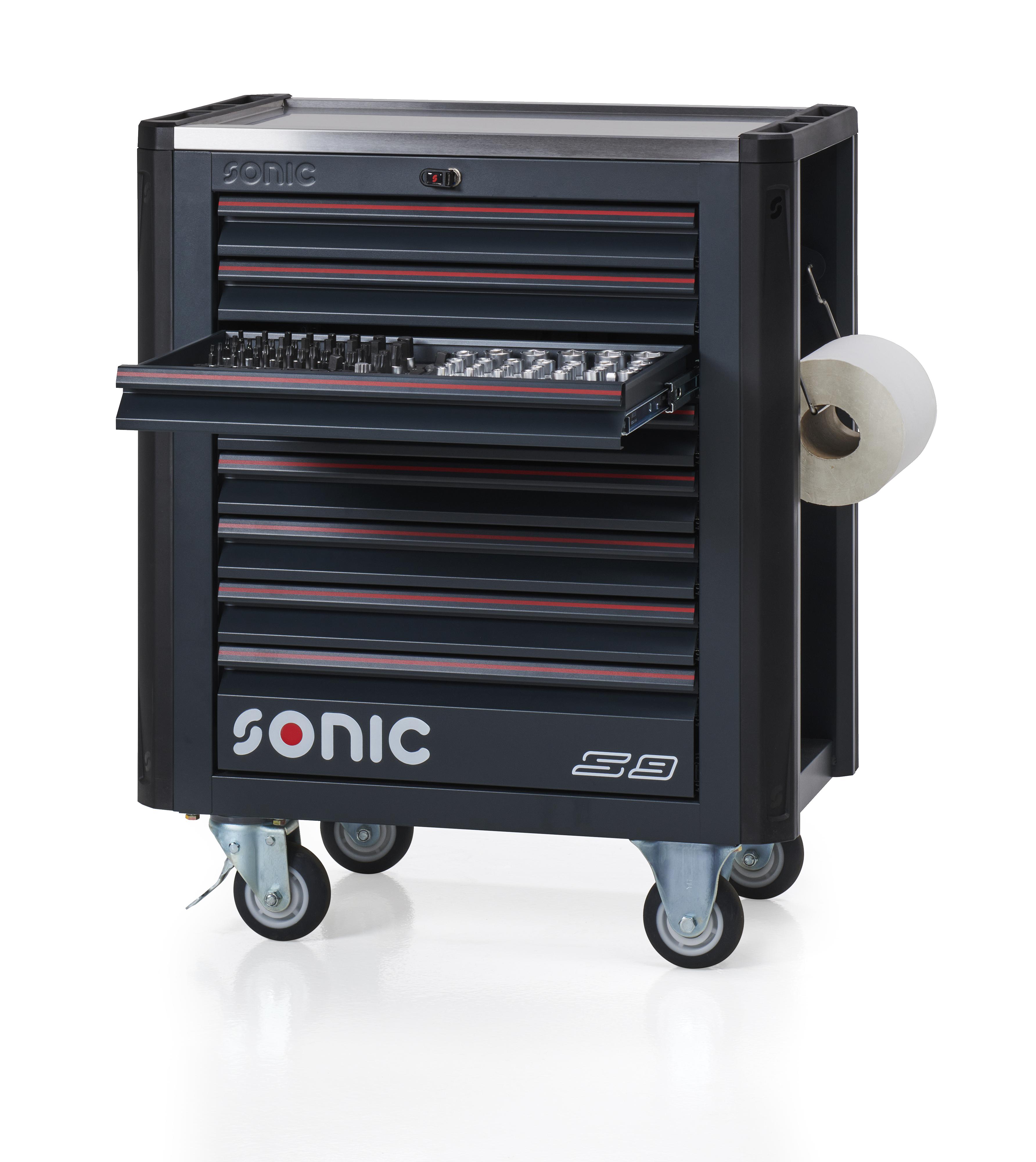 SONIC EQUIPMENT NEXT S9 Werkstattwagen 249-tlg. 724977 Werkstatt-Servicewagen Image