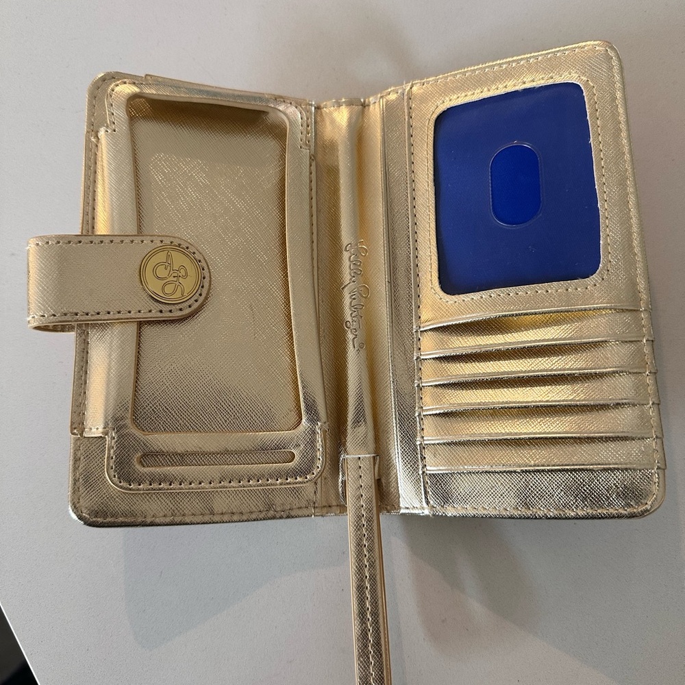 Lilly Pulitzer Cell Phones & Accessories | Lilly Pulitzer Gold Phone Wallet Case | Color: Gold | Size: Os