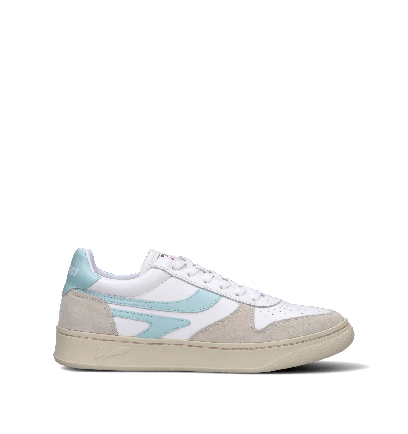 PROWINGS Sneaker donna bianca/azzurra in pelle