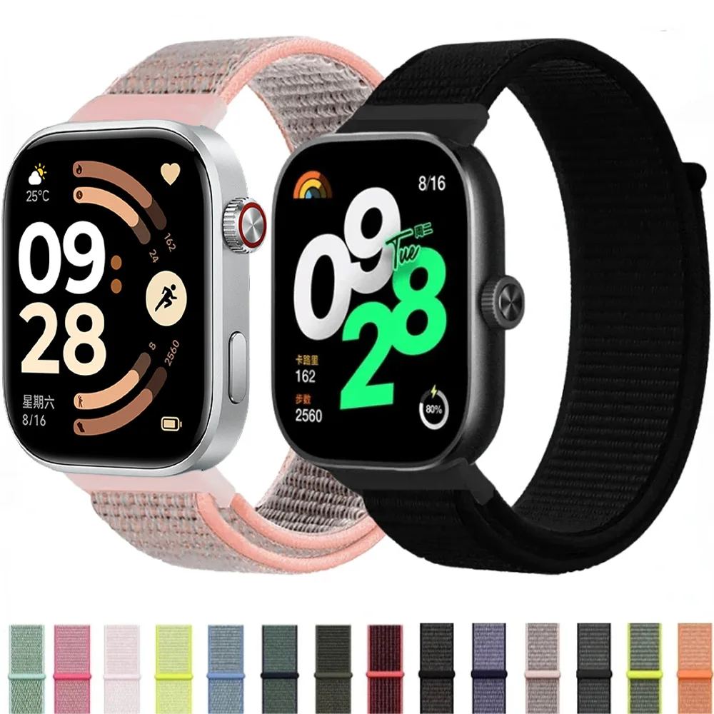 Nylon-Schlaufenarmband für Xiaomi Redmi Watch 4, bequemes, atmungsaktives Armband für Xiaomi Mi Band 8 Pro, Gürtelarmband-Zubehör Image