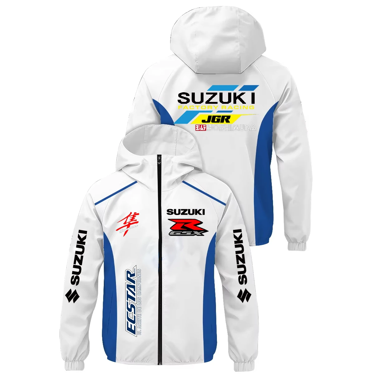 Suzuki Racing Team Uniform – leichte Sonnenschutzjacke für Herren für Motorräder – Motorrad-Rennanzug – Endurance Race G Image