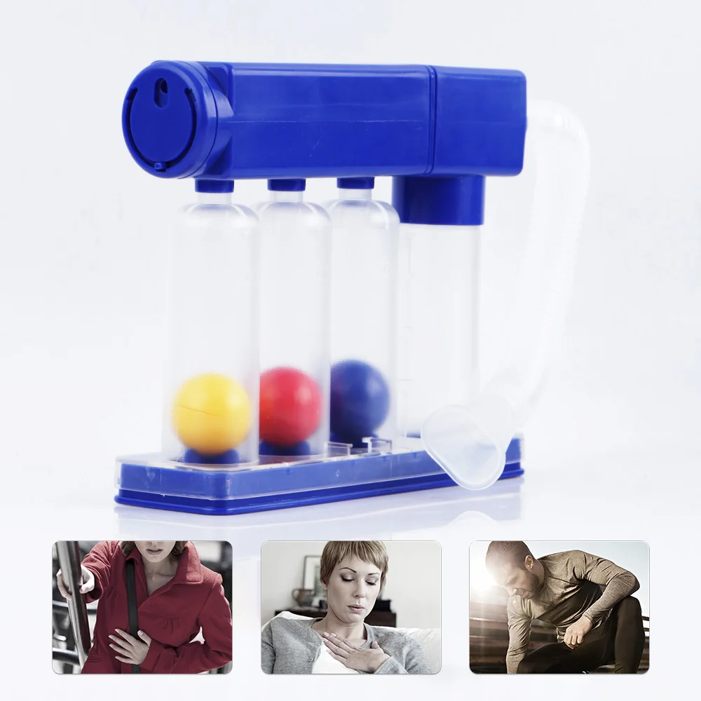 Drei-Kugel-Instrument, Atemtraining, Messgerät für Vitalkapazität, Lungenfunktion, Übung, Rehabilitationsgeräte Image