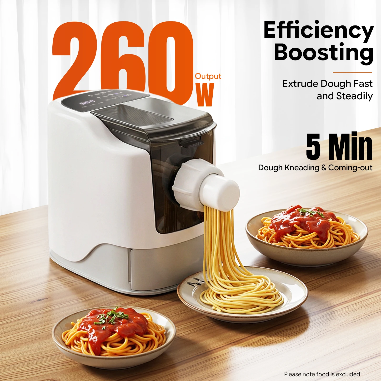 260W Automatischer Nudelmaker Multifunktionaler Haushaltsnudelmaker Elektrische Nudelmaschine Image