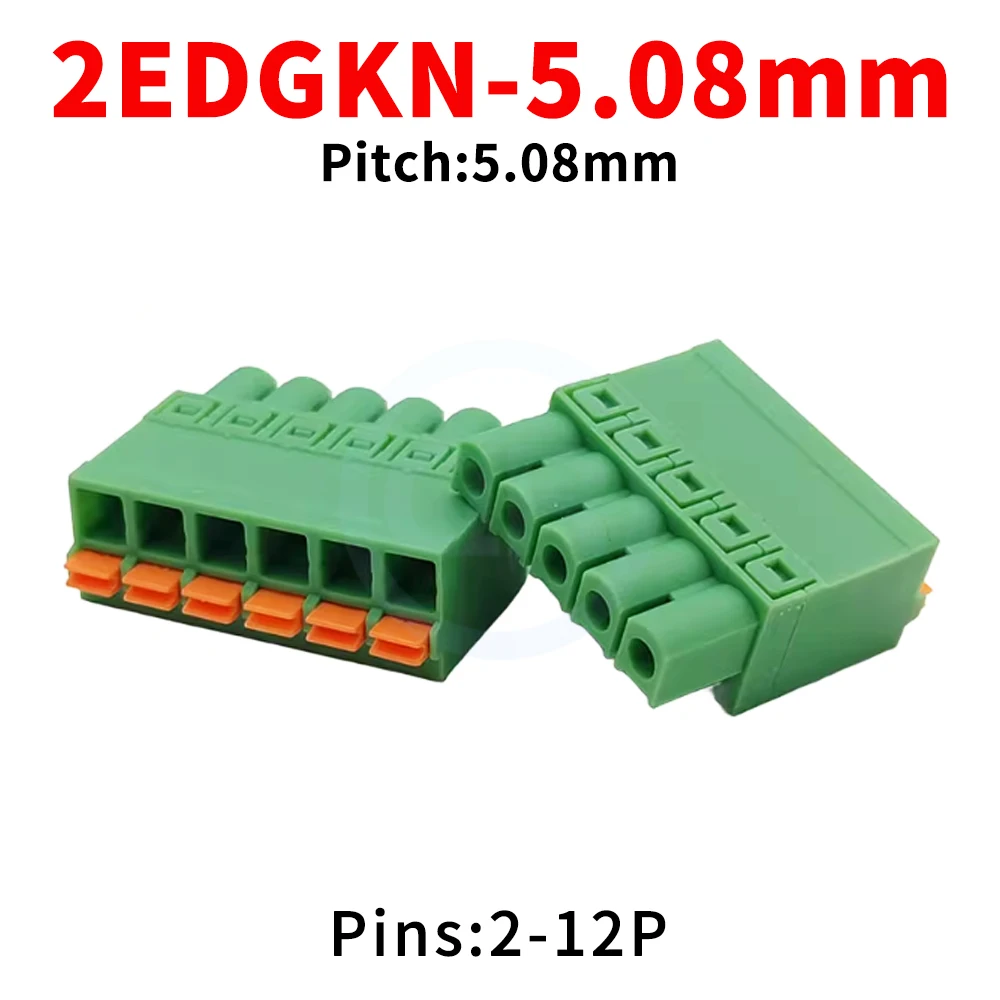 (5 Stück) KF 2EDGKN 5,08mm PCB Federbelasteter Klemmenblock JL 15EDGKN 5.08 Phoenix Contact Terminal KF2EDGKN Image