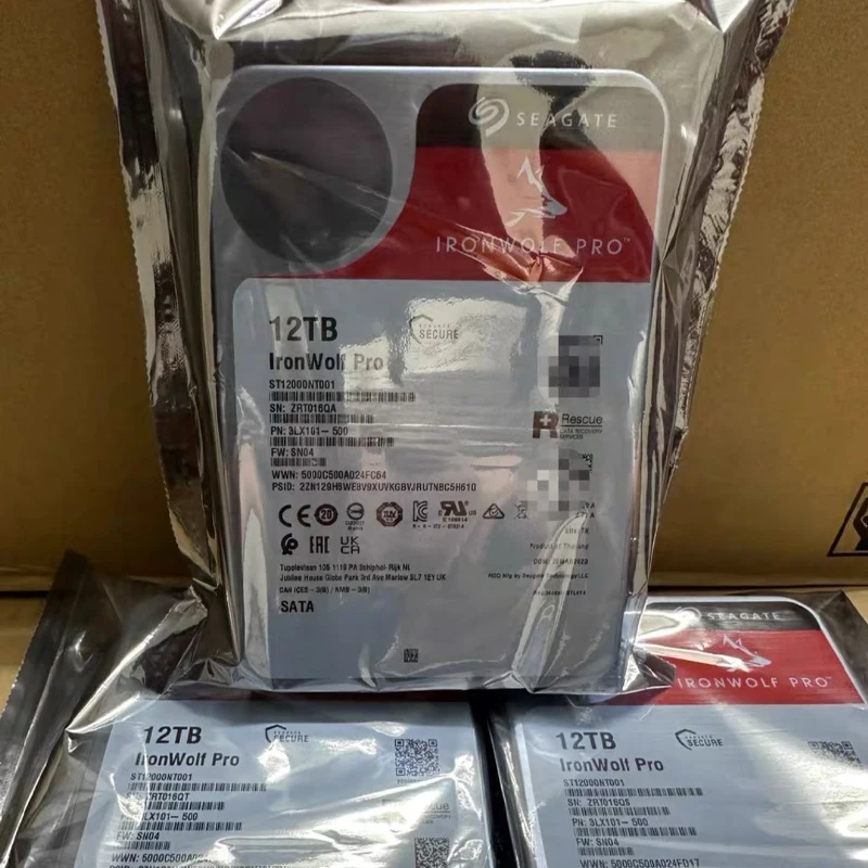 FÜR Seagate IronWolf Pro-12TB (ST12000NT001) Festplatte 7200 U/min 256 MB HDD SATA 6 Gbit/s Image