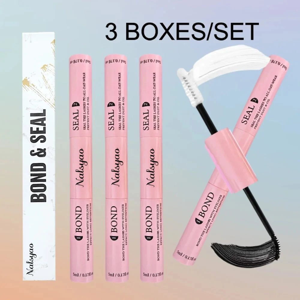 Nalsyao 10ml Einzelwimpernkleber und Versiegelung, superstarker Halt, Wimpernverlängerungskleber und Wimpernkleber, Wimpernverlängerungskleber Image