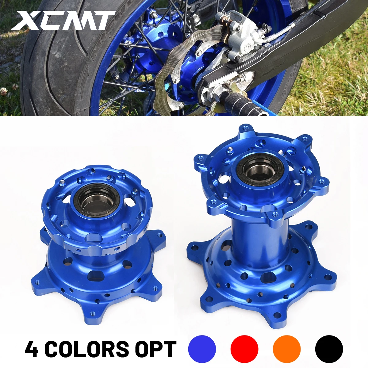 Motorrad 36 Löcher Vorne Hinten Radnabe CNC Aluminium Billet Für HUSQVARNA TE FE TC FC TX FX KTM SX XC EXC SMR GASGAS MC EC EX Image