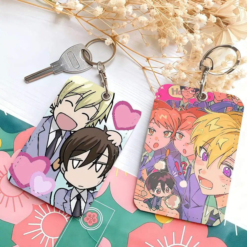 Comic Ouran High School Host Club Kartenhalter, geeignet für Bankzugang, Bibliothek, Parkplatz, Bus, U-Bahn und Schlüsselanhänger Image