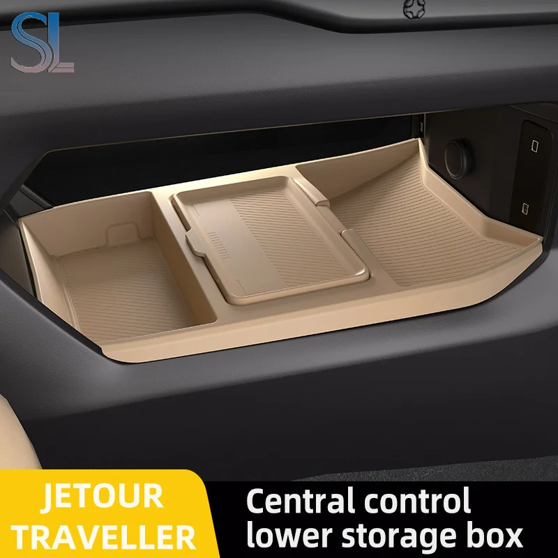 Für JETOUR-Reisen ‌ T2 2024 2025 Aufbewahrungsbox Mittelarmlehne Versteckte Box Getränkehalter Organizer Innenzubehör Image