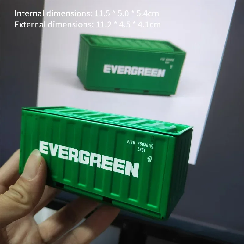 Neuer Mini-Eisenbehälter Kleiner Container-Modell Aufbewahrungsbox Kreatives Schreibtisch-Ornament Aufbewahrungsregal Multifunktionale Metallbox