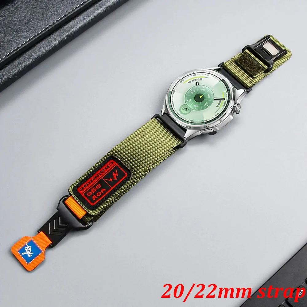 20mm 22mm Sport Nylon Strap Für Huawei Uhr GT6 Pro GT5 GT4 GT3 GT2 46mm Magnetische armband Correa Für Huawei Uhr 5/4/3 Pro Image