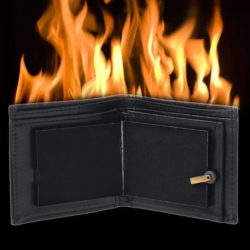 Magic Flame Wallet Feuerzeug Kraftstoff Fire Wallets Street Magic Perform Magician Wallet Gadgets Raucherzubehör Geschenk für Männer Image