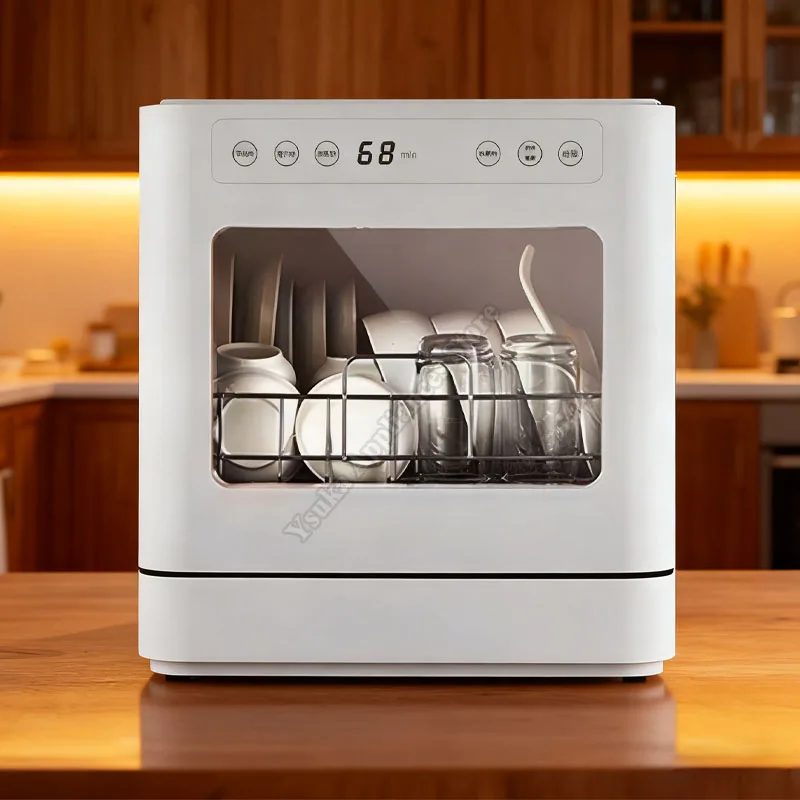 Machine à laver la vaisselle entièrement automatique, bureau intelligent, sans Installation, désinfection à haute température, séchage, lave-vaisselle intégré