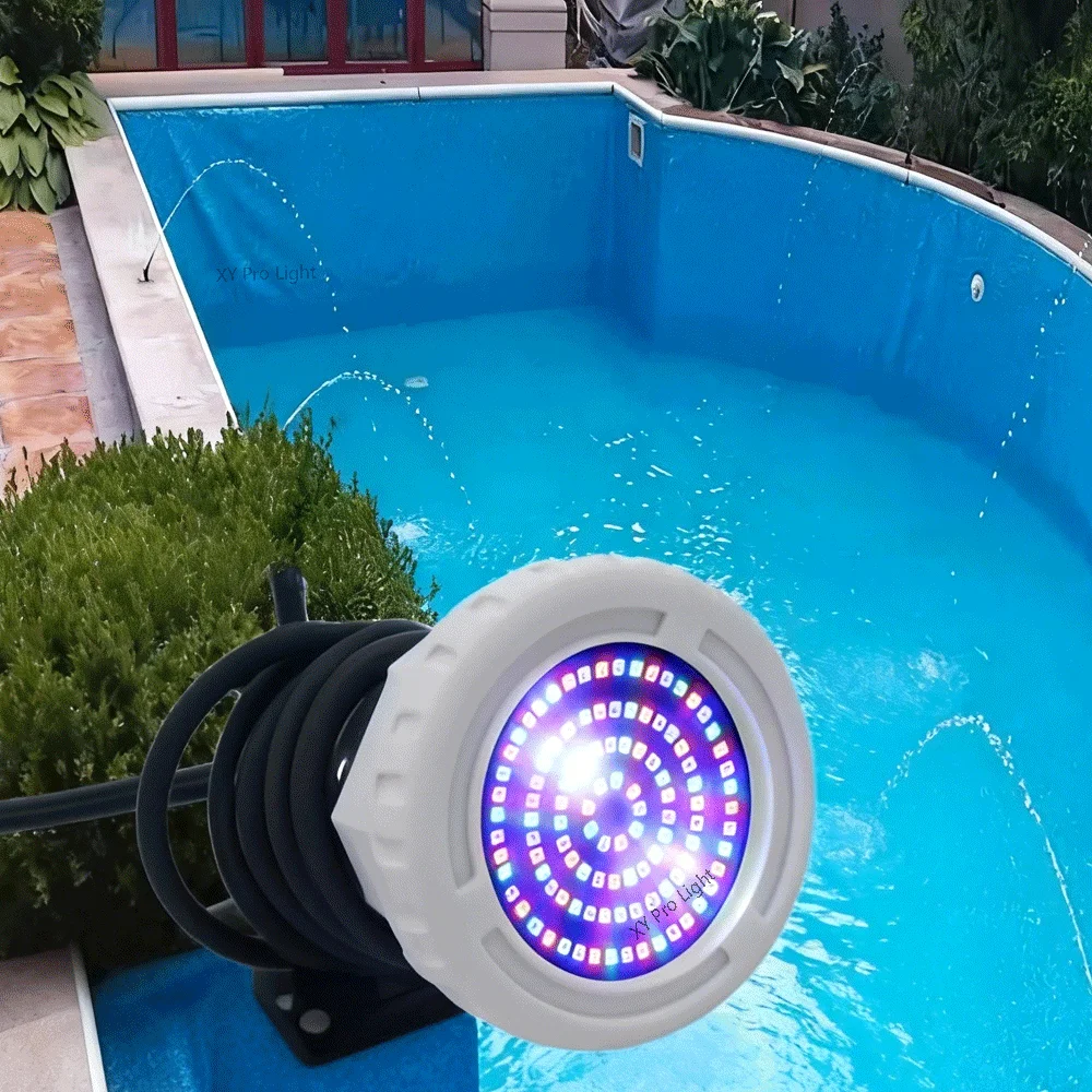 Éclairage sous-marin LED RGB AC12V IP68 étanche IP68 15W LED lumière de piscine de Spa lumières de piscine remplies de résine pour bateaux de piscine