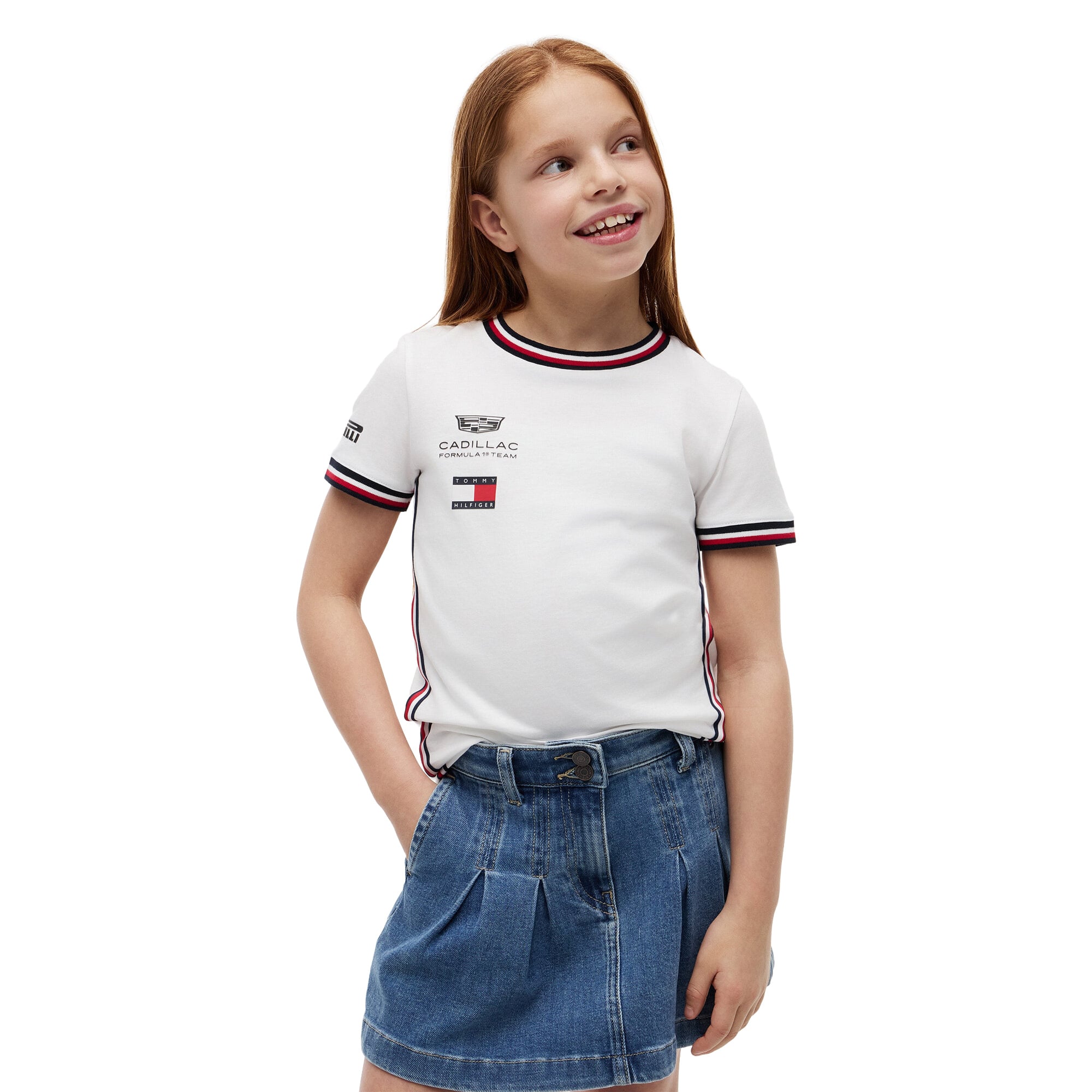 T-shirt réplique de l'équipe Cadillac Tommy Hilfiger - Blanc - Enfant - unisexe Taille: 12 Years