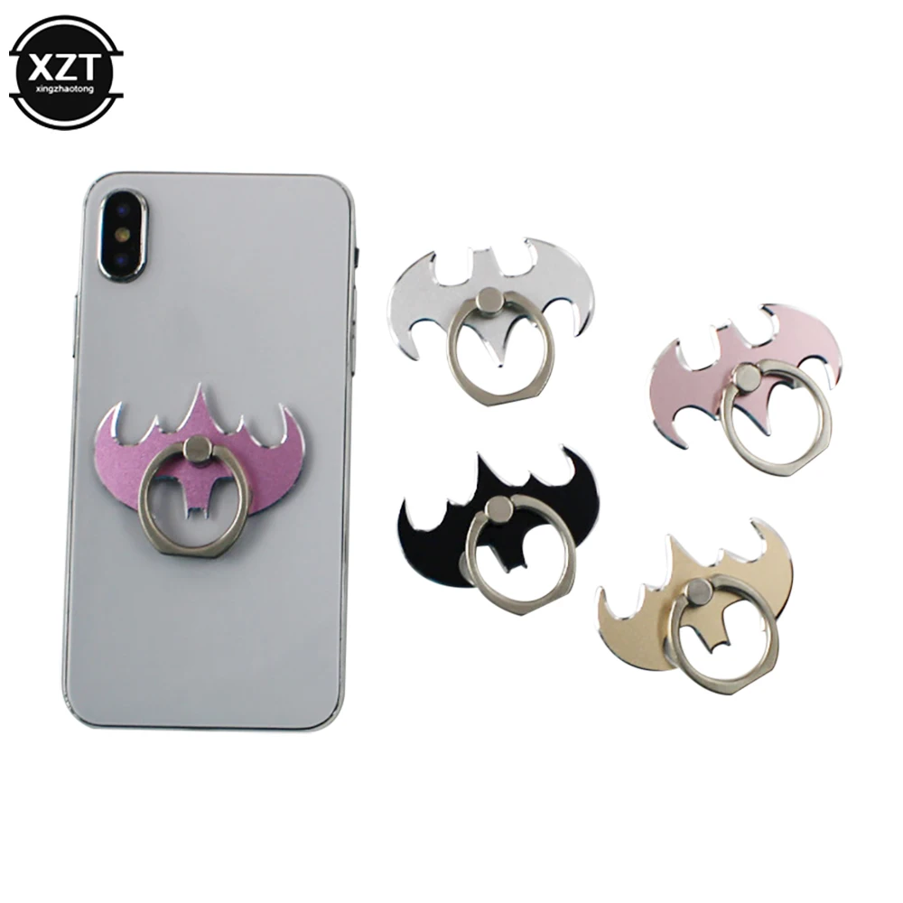 Supporto per telefono con anello per dito pipistrello Ruota di 360 gradi Supporto da tavolo Supporto per telefono cellulare per iPhone Supporto in metallo Xiaomi