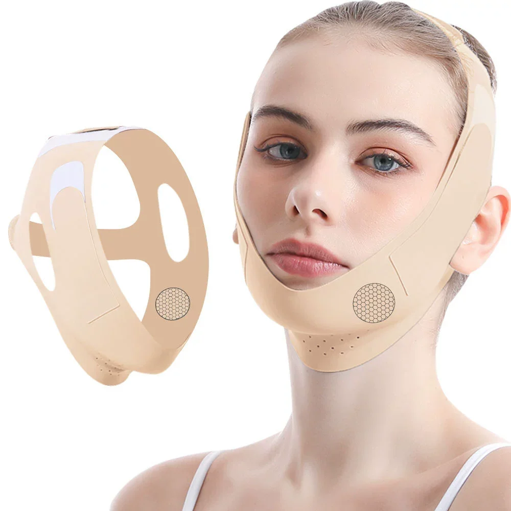 Gesicht Abnehmen Verband Frauen Gesicht Hebe V Linie Shaper Lift Up Gürtel Graphene Anti Falten Strap Gesichts Schönheit Hautpflege Werkzeuge Image