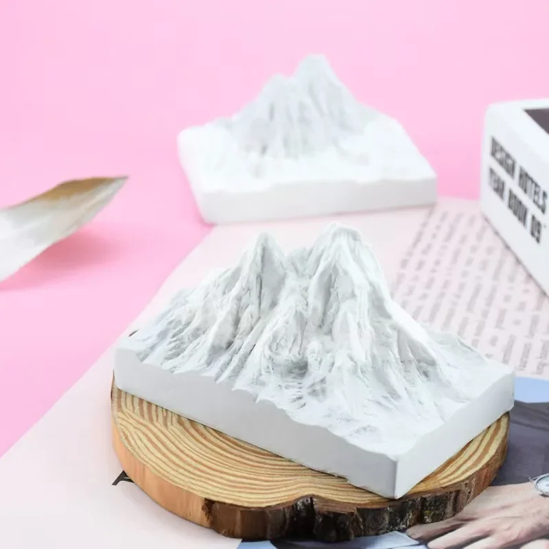 3D Stereoskopische Schnee Berg Diy Kuchen Dekoration Form Für Alpen Und Icemountains Duftenden Gips Dekorative Artikel Silikon Form Image