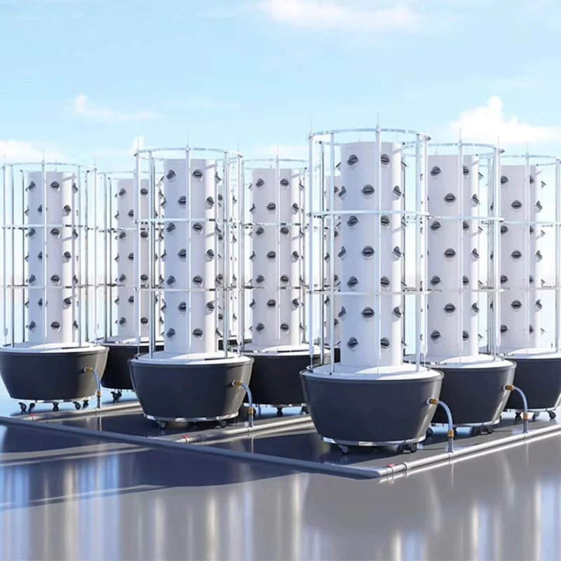 Vertikale Pflanzung landwirtschaftlicher Hydrokultur vertikaler Turmgarten für Blattgemüse für den Hausgebrauch Image