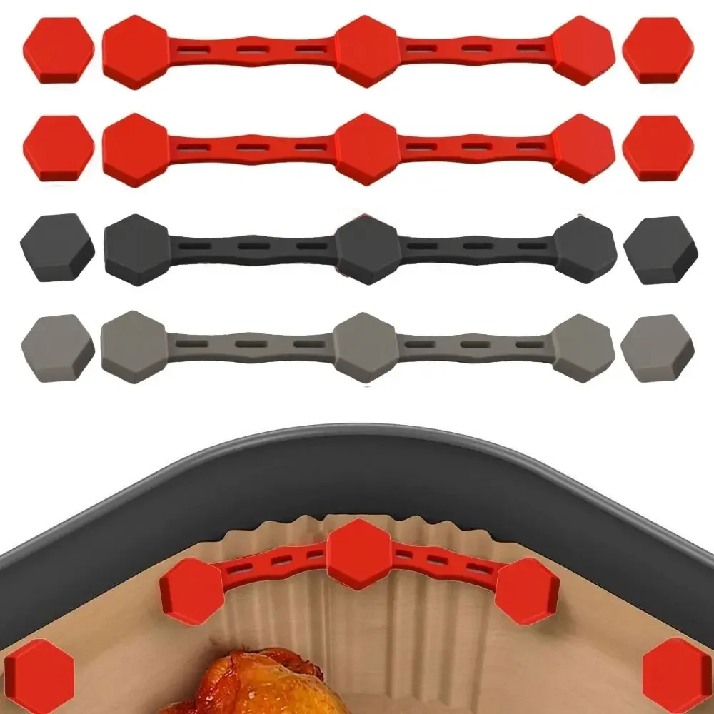 1pc Silikon Easy Clean Air Fryer Fixierung Gerät Magnetische Schnalle Abnehmbare Hohe Temperatur Wiederverwendbar Image