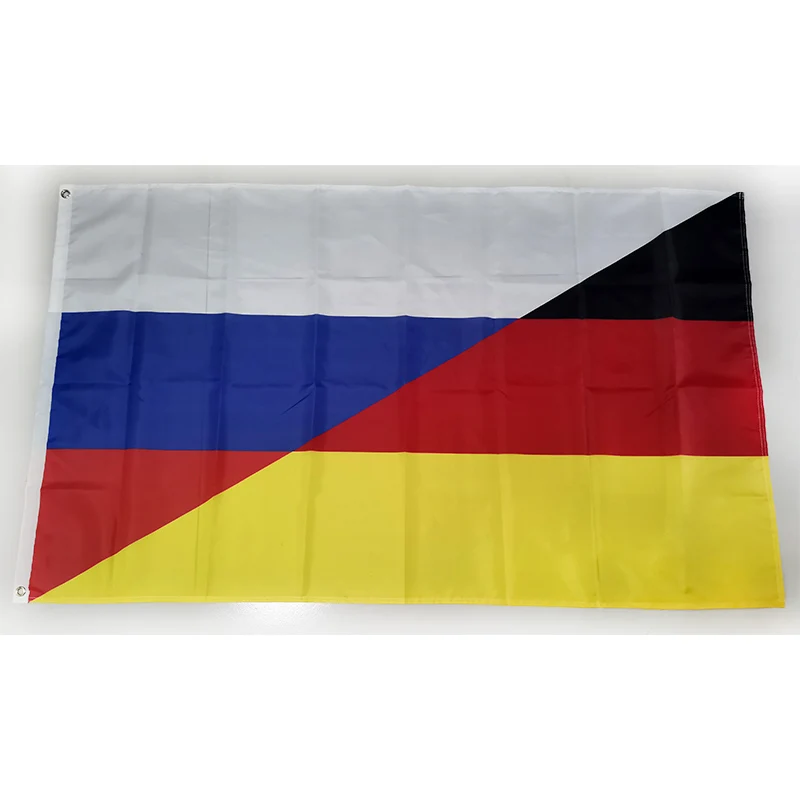 Russland Deutschland Freundschaftsflagge 2ft*3ft (60*90cm) 3ft*5ft (90*150cm) Größe Weihnachtsdekorationen für Zuhause Banner Image