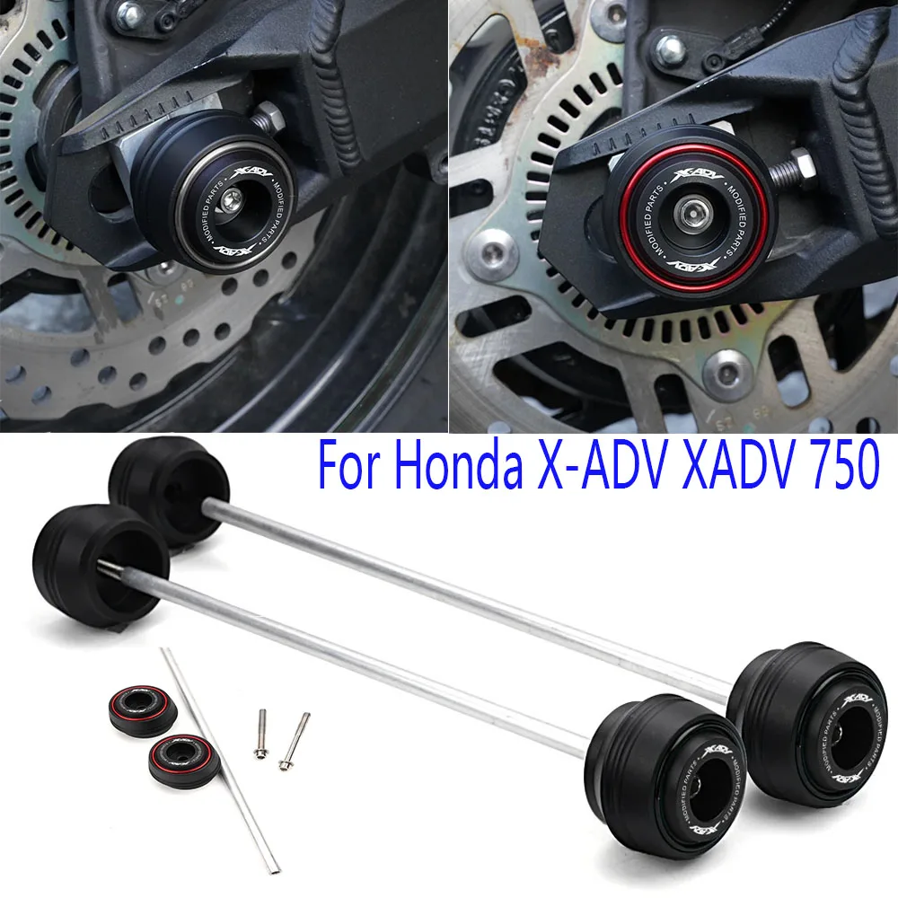 Für Honda X-ADV XADV 750 X ADV XADV 750 2019-2023 2024 2025 Motorrad Hinten Vorderrad Achse Crash-schutz XADV 750 Zubehör Image