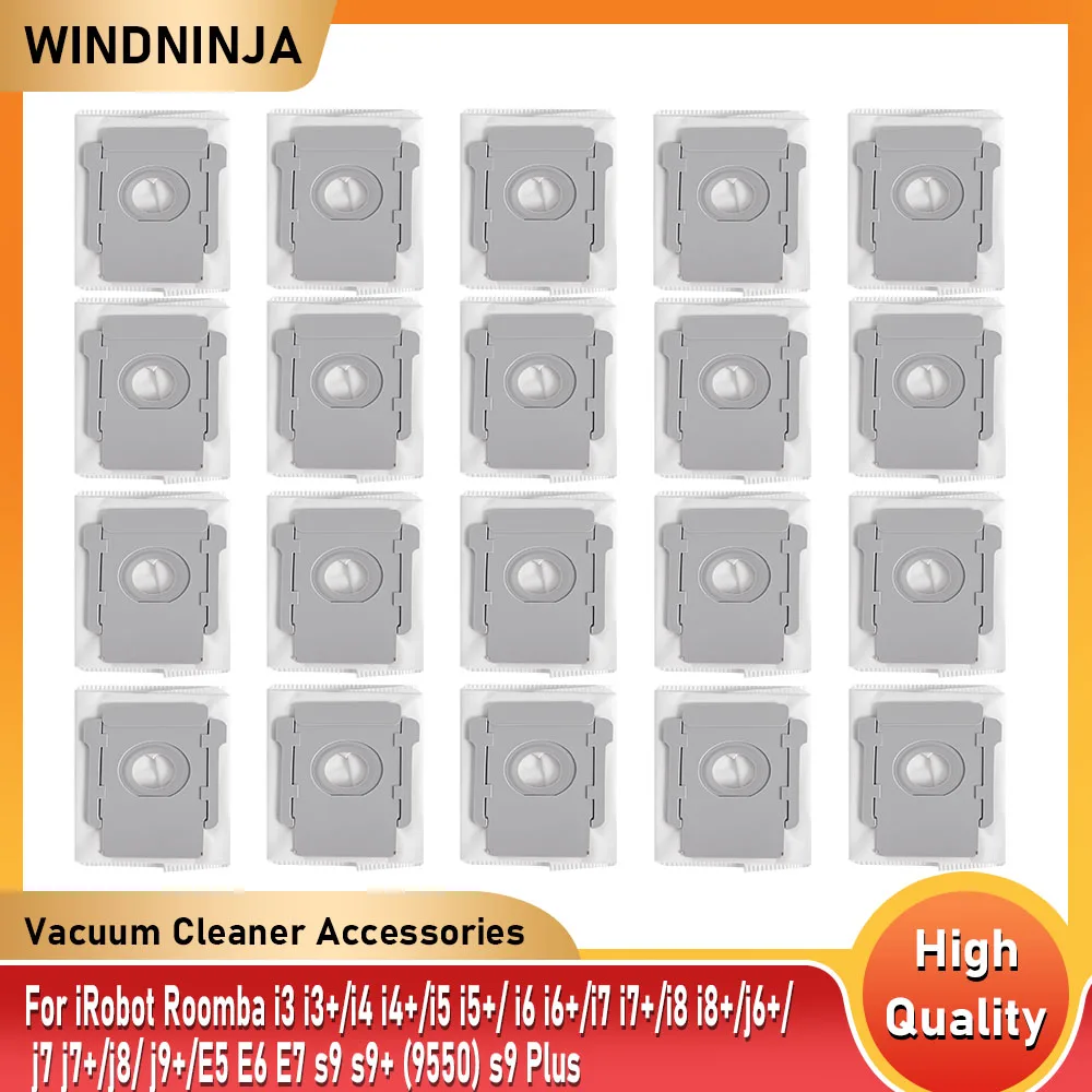 Staubbeutel-Zubehör für iRobot Roomba i7, i7+, j7, j7+, E5, E6, E7, S9, S9+, i3, i3+, i4, i4+, i6, i6+, i8, i8+ – Ersatzteile für Saugroboter Image