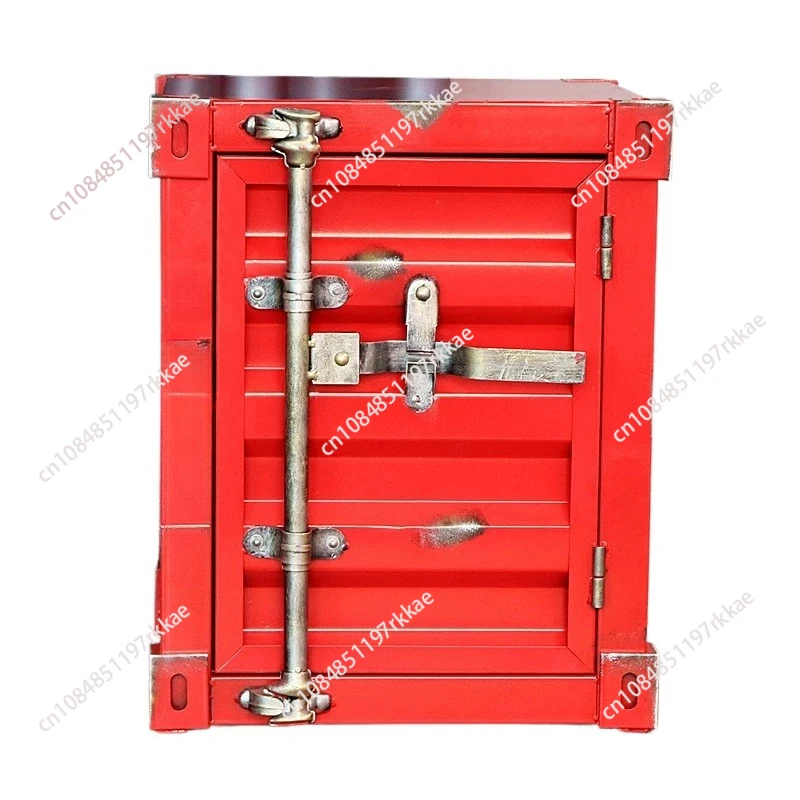 Schrank Eisen Kunst Ästhetische Wohnzimmer Kreative Ornamente Design Nachttische Tragbare Luxus Industrie Stil Container