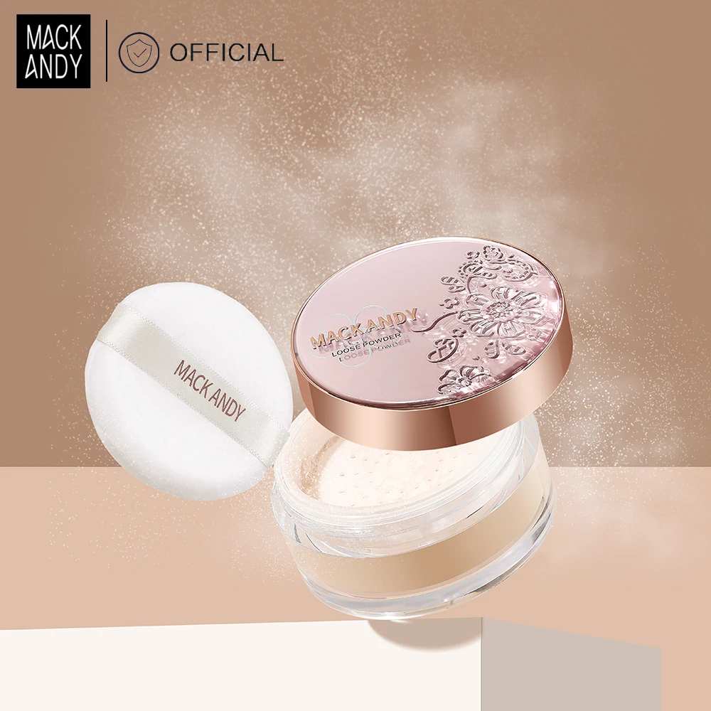 MACKANDY Baking Setting Powder Seidiger loser Puder, langanhaltender Ölkontroll-Concealer, schafft Soft Focus Effect, glättet die Poren Image