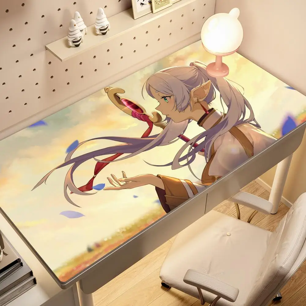 Frieren Beyond Journeys End Mauspad Anime Frieren Fern Stark XXL Großes Mauspad Manga Computer Tastatur Zubehör Schreibtischunterlage Image