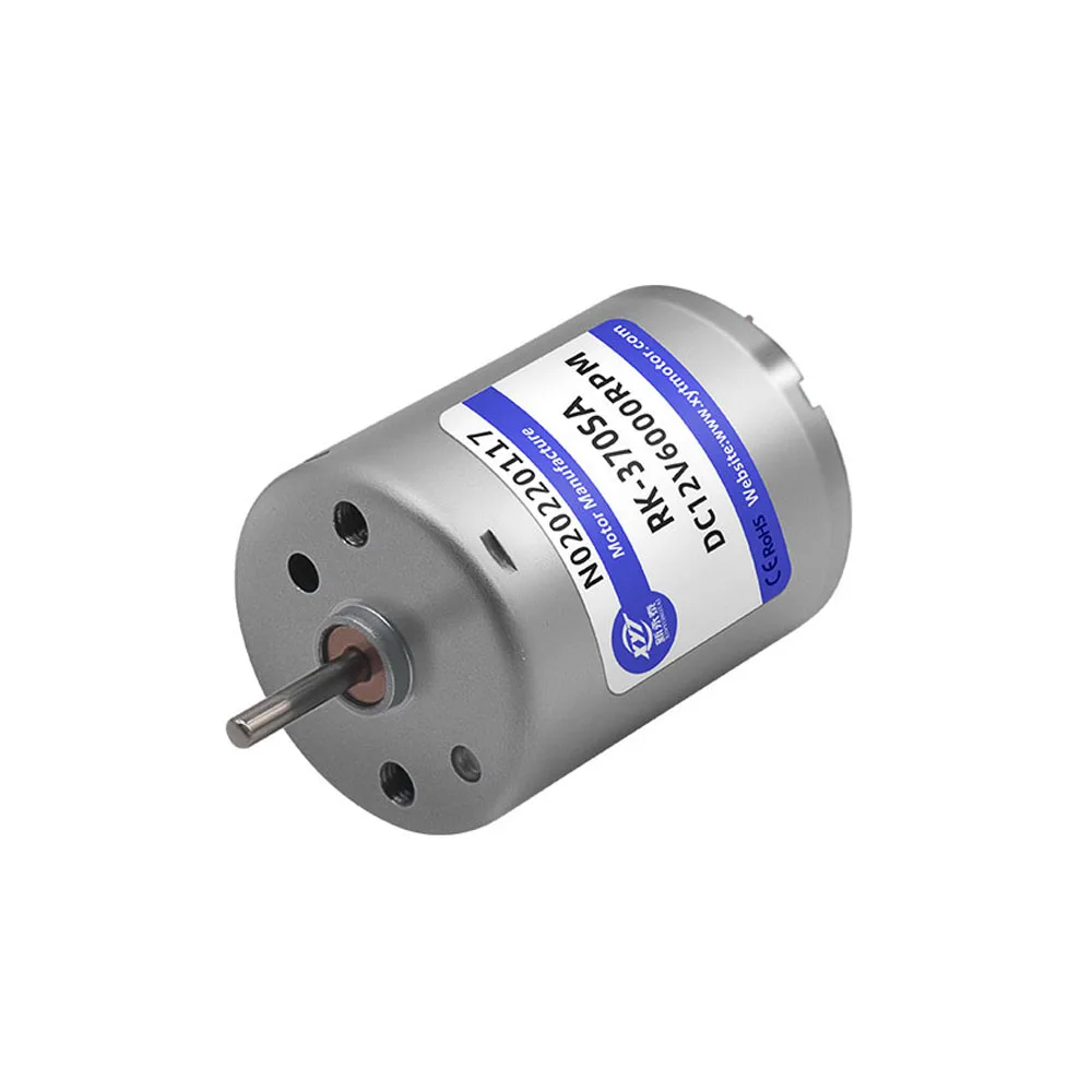 RF-370 Gleichstrom verzögerung motor Hochleistungs-Hochgeschwindigkeits-Gleichstrom motor 6V 12V 24V 6000 U/min 8500 U/min Drehzahl einstellbarer Gleichstrom motor Image