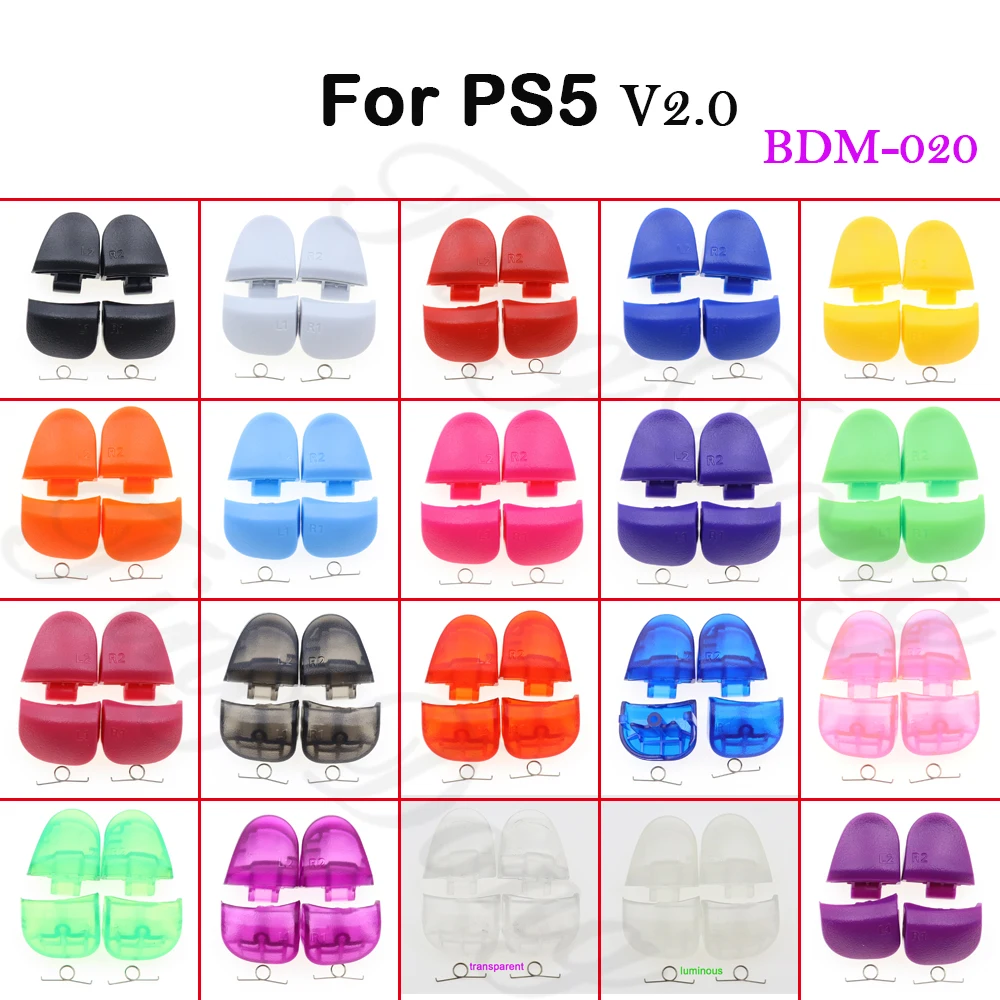 2Set BDM-020 V2.0 Controller L1 R1 L2 R2 Trigger Tasten Kit Ersatzteil für PS5 V2 Gamepad Schlüssel mit Federn Image