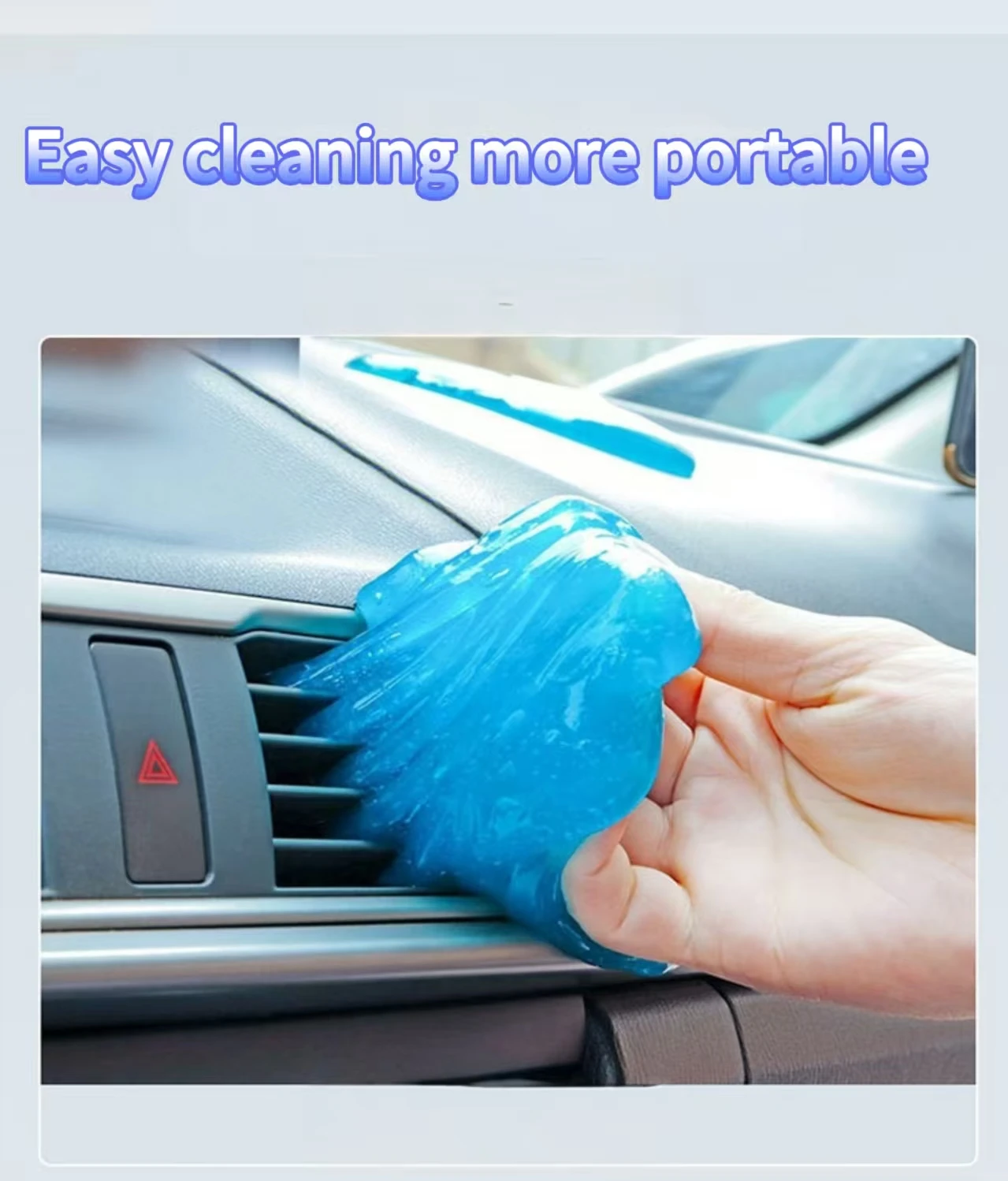 70g Auto Air Vent Dashboard Reinigung Gel Multiuse Wiederverwendbare Schmutz Reiniger Gel Tastatur Laptop Auto Innen Staub Schmutz Entferner gel Image