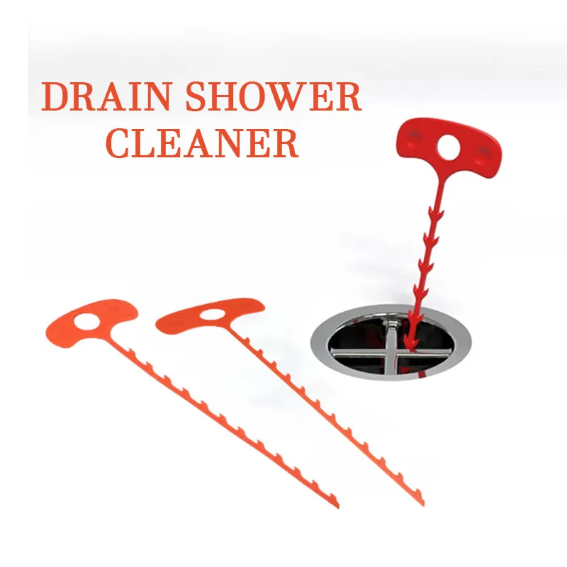 Duschablaufreiniger, Haarverstopfungsentferner-Werkzeug – langlebiges Rohrreinigungszubehör für die Waschbeckenwanne im Badezimmer, effiziente Entwässerung entblößt Image