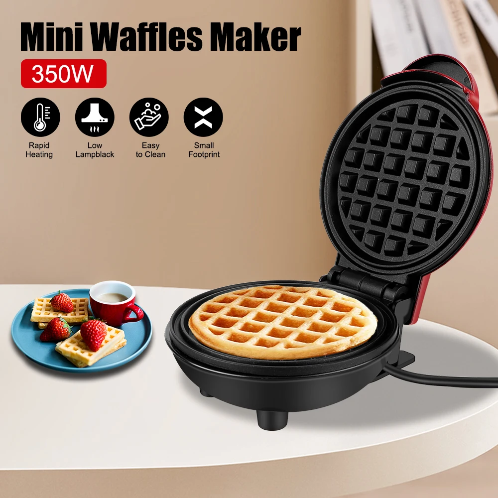 Mini elektrische Waffeln Hersteller Blase Ei Kuchen Ofen Pfanne Eggette Maschine Mini Waffel Topf Ei Kuchen Ofen Frühstück Waffel Formen Image